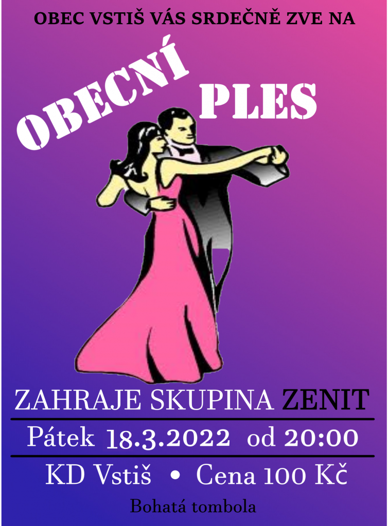 Plakát OBECNÍ PLES