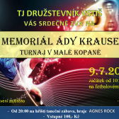 plakát memoriál Ády Krause